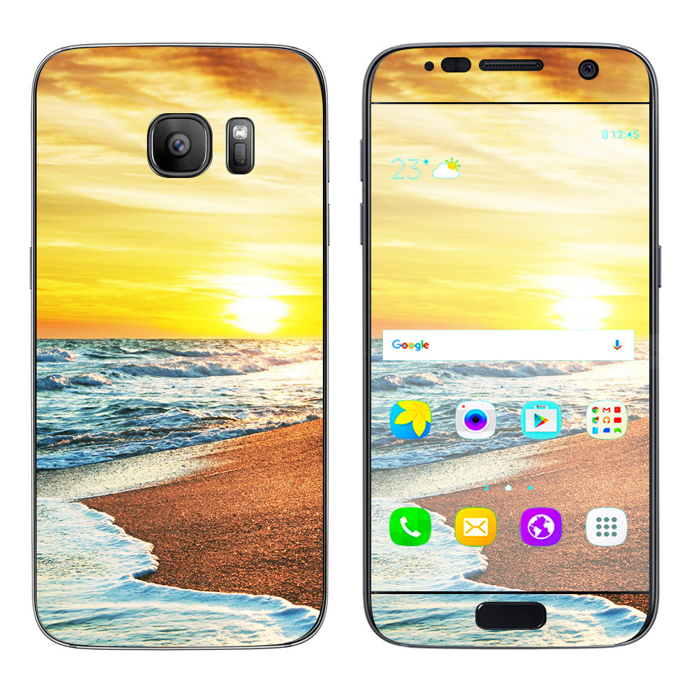  Ocean Sunset Samsung Galaxy S7 Skin