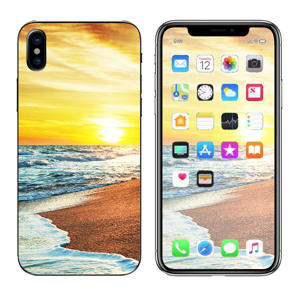  Ocean Sunset Apple iPhone X Skin