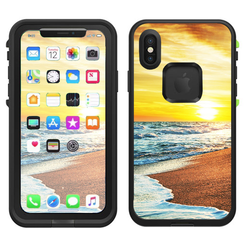  Ocean Sunset Lifeproof Fre Case iPhone X Skin