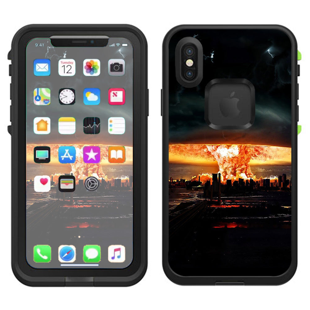  Mushroom Cloud, Atom Bomb Lifeproof Fre Case iPhone X Skin