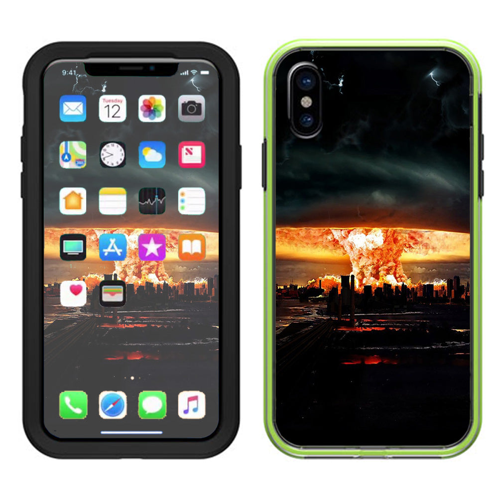  Mushroom Cloud, Atom Bomb Lifeproof Slam Case iPhone X Skin