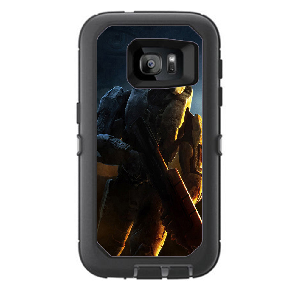  Soldier In Battle Otterbox Defender Samsung Galaxy S7 Skin