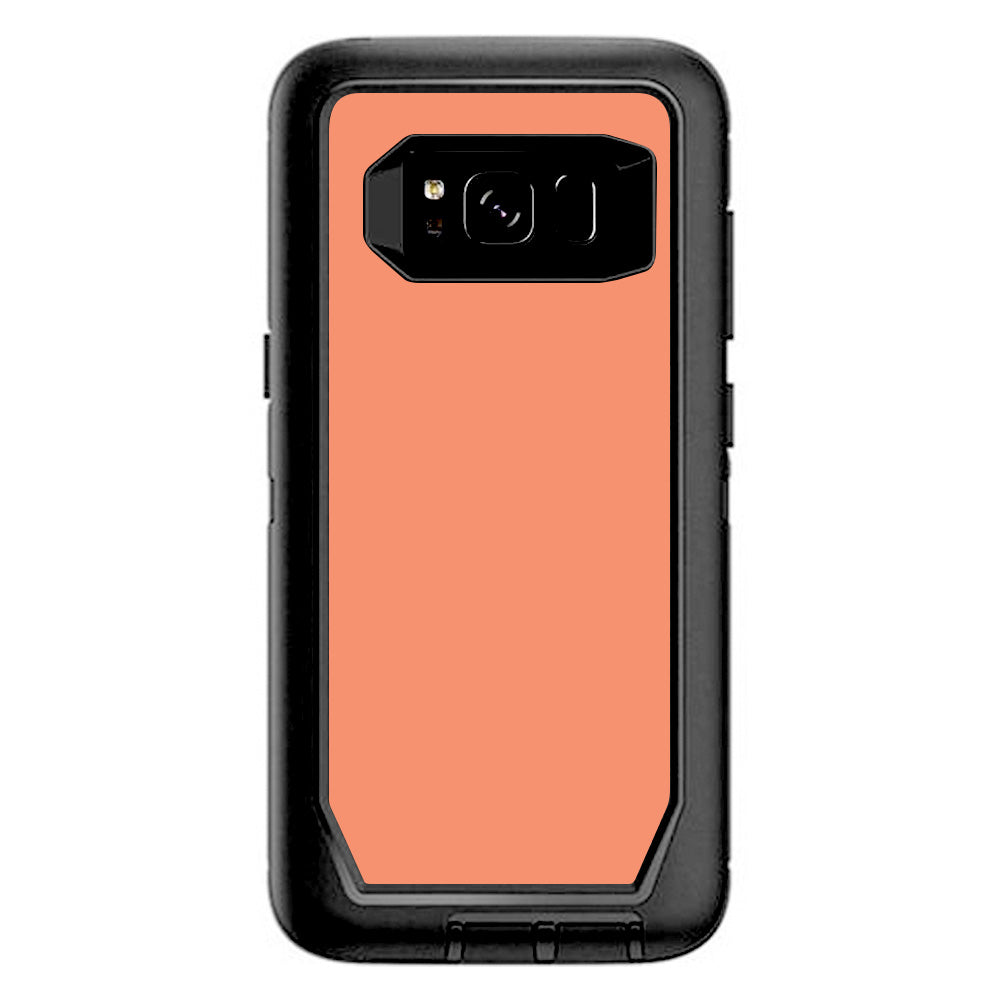  Solid Peach Otterbox Defender Samsung Galaxy S8 Skin