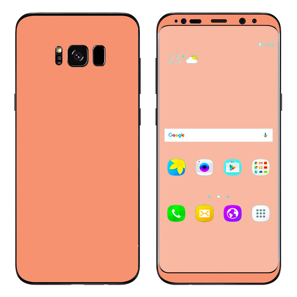  Solid Peach Samsung Galaxy S8 Plus Skin