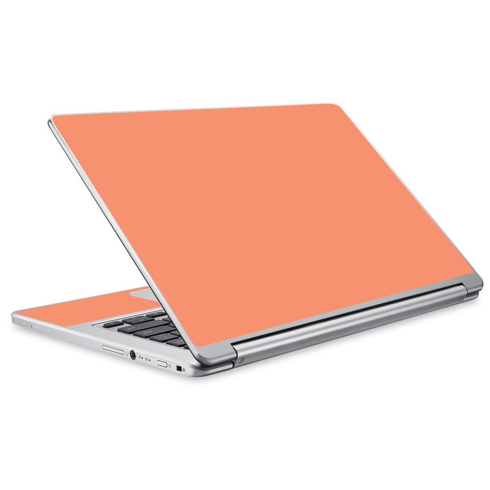  Solid Peach Acer Chromebook R13 Skin