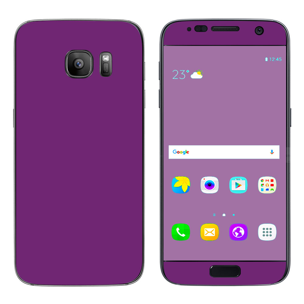  Purple Muted Samsung Galaxy S7 Skin