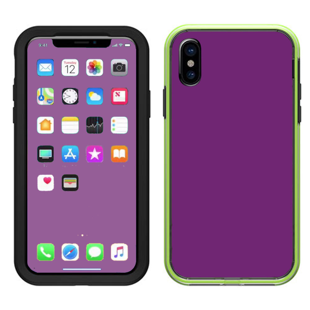  Purple Muted Lifeproof Slam Case iPhone X Skin