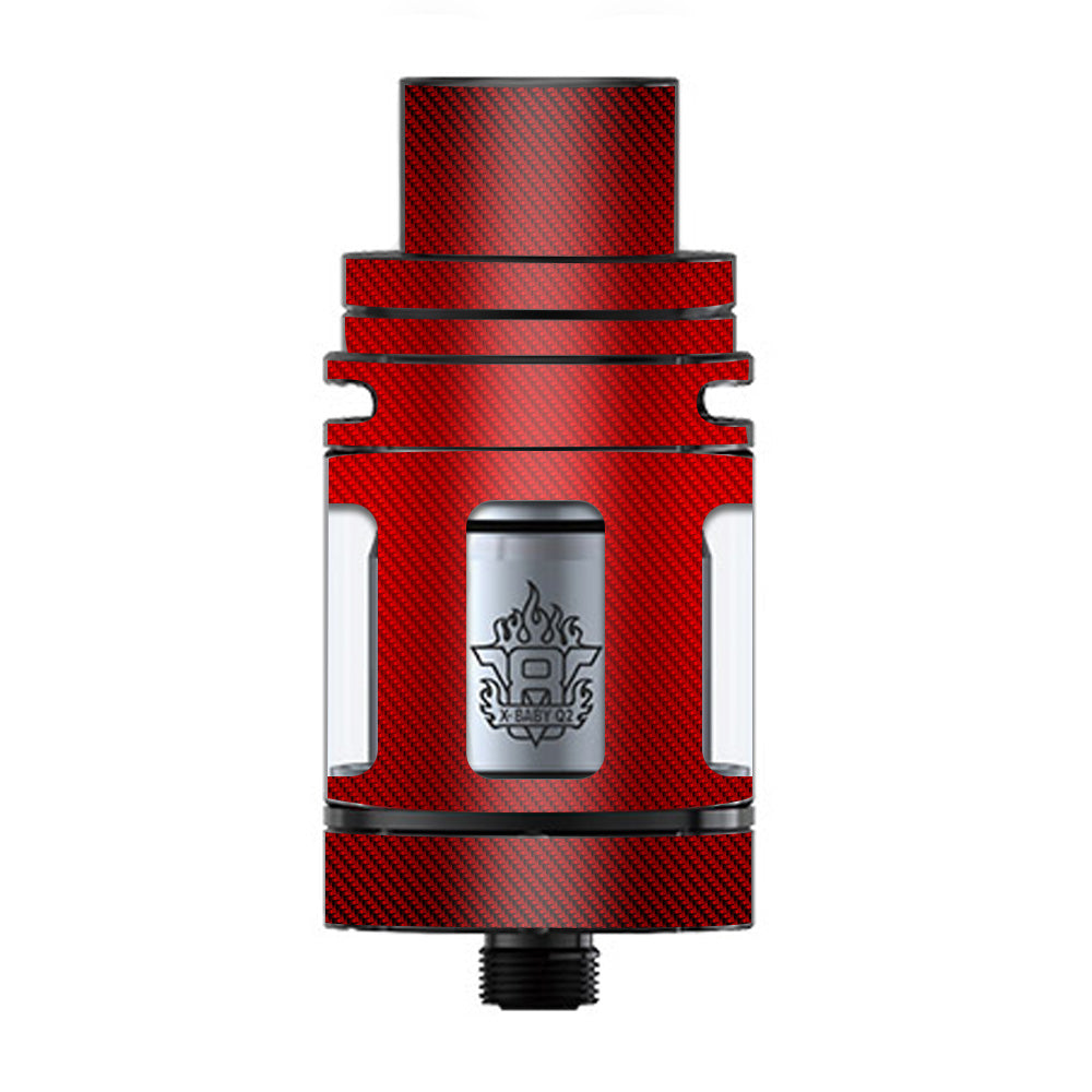  Red Carbon Fiber Graphite TFV8 X-baby Tank Smok Skin