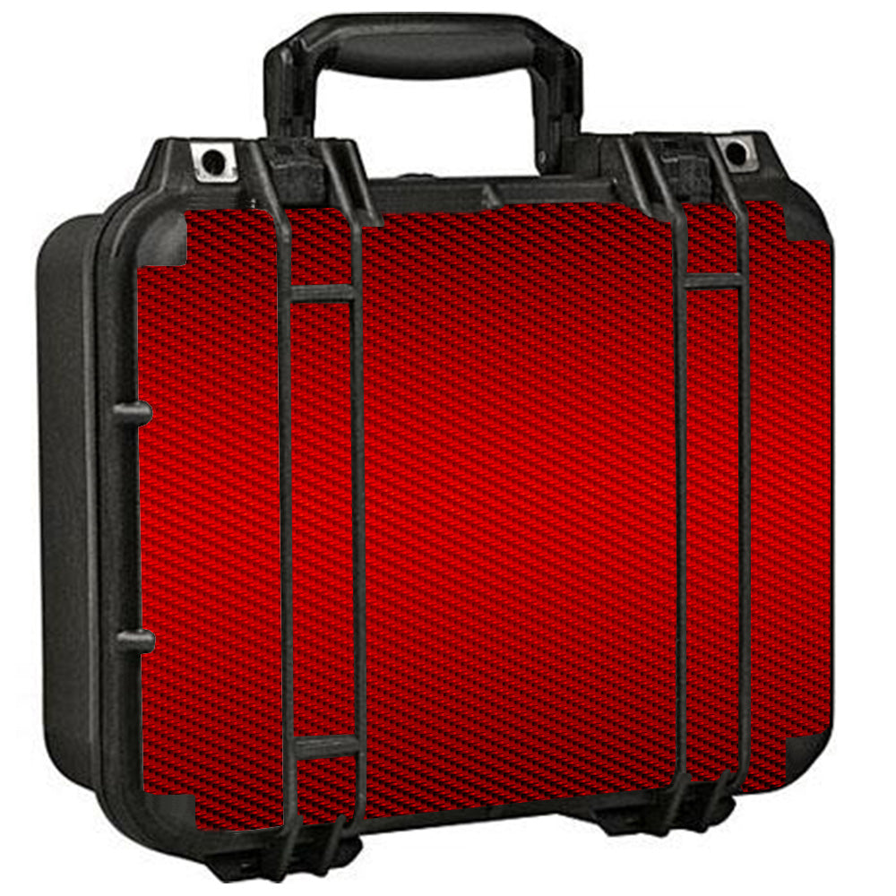  Red Carbon Fiber Graphite Pelican Case 1400 Skin