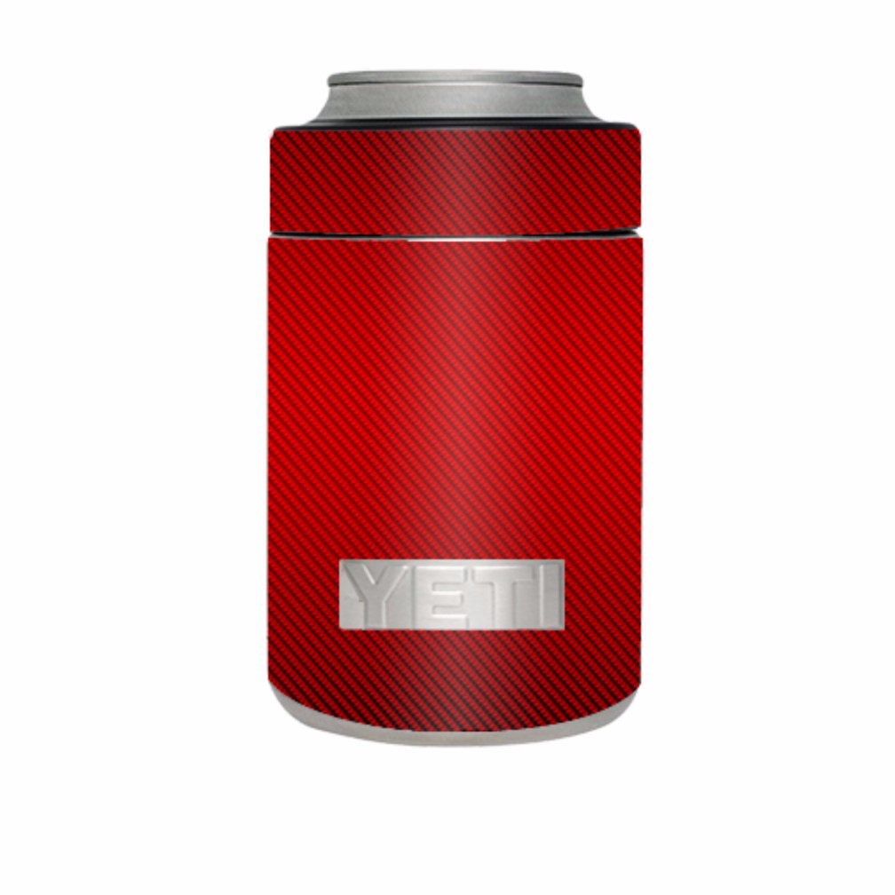  Red Carbon Fiber Graphite Yeti Rambler Colster Skin