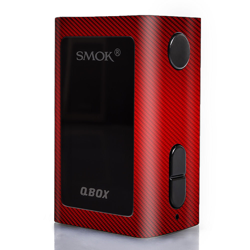  Red Carbon Fiber Graphite Smok Q-Box Skin