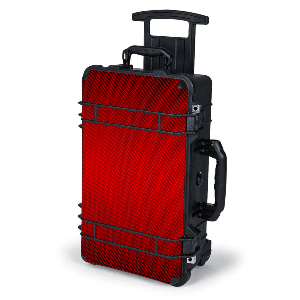  Red Carbon Fiber Graphite Pelican Case 1510 Skin
