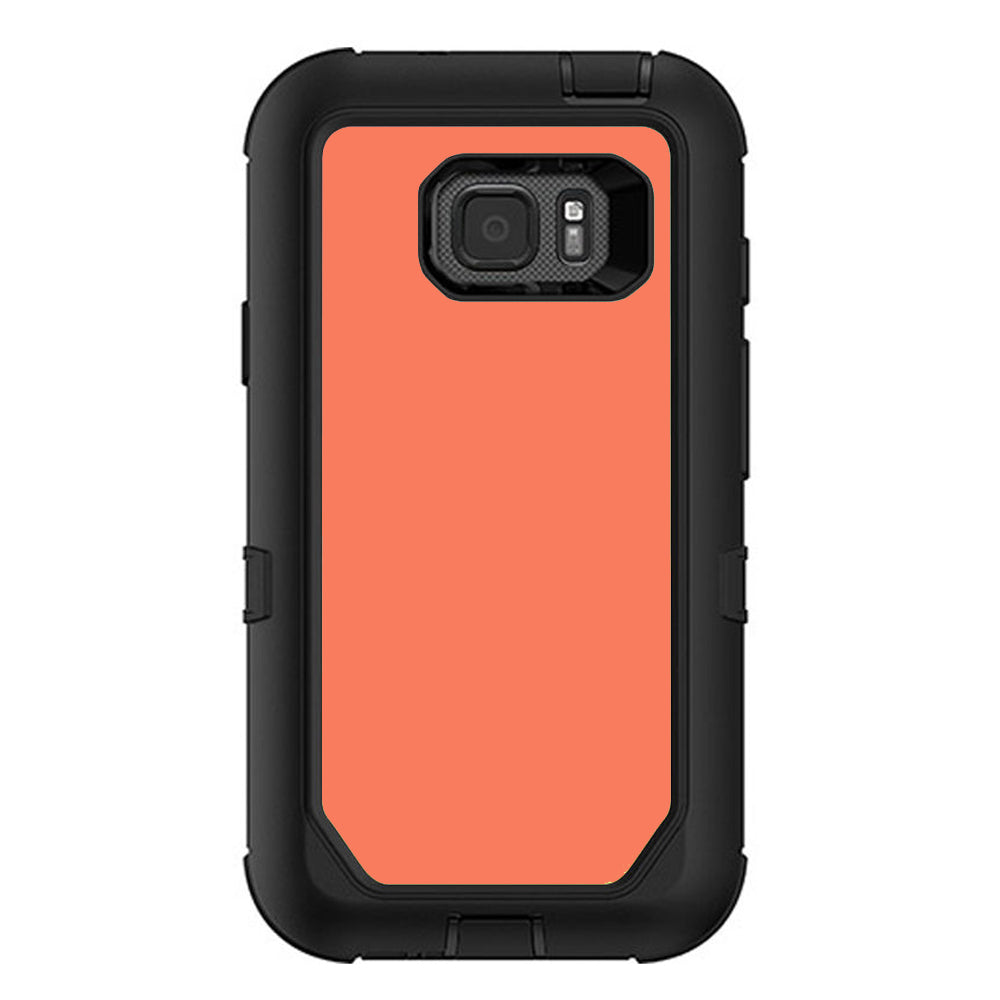  Solid Salmon Color Otterbox Defender Samsung Galaxy S7 Active Skin