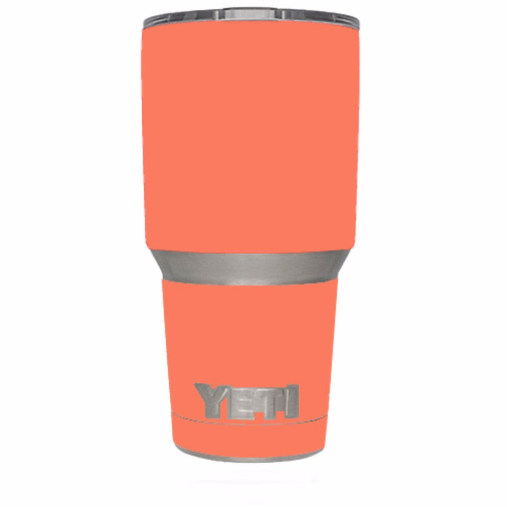  Solid Salmon Color Yeti 30oz Rambler Tumbler Skin