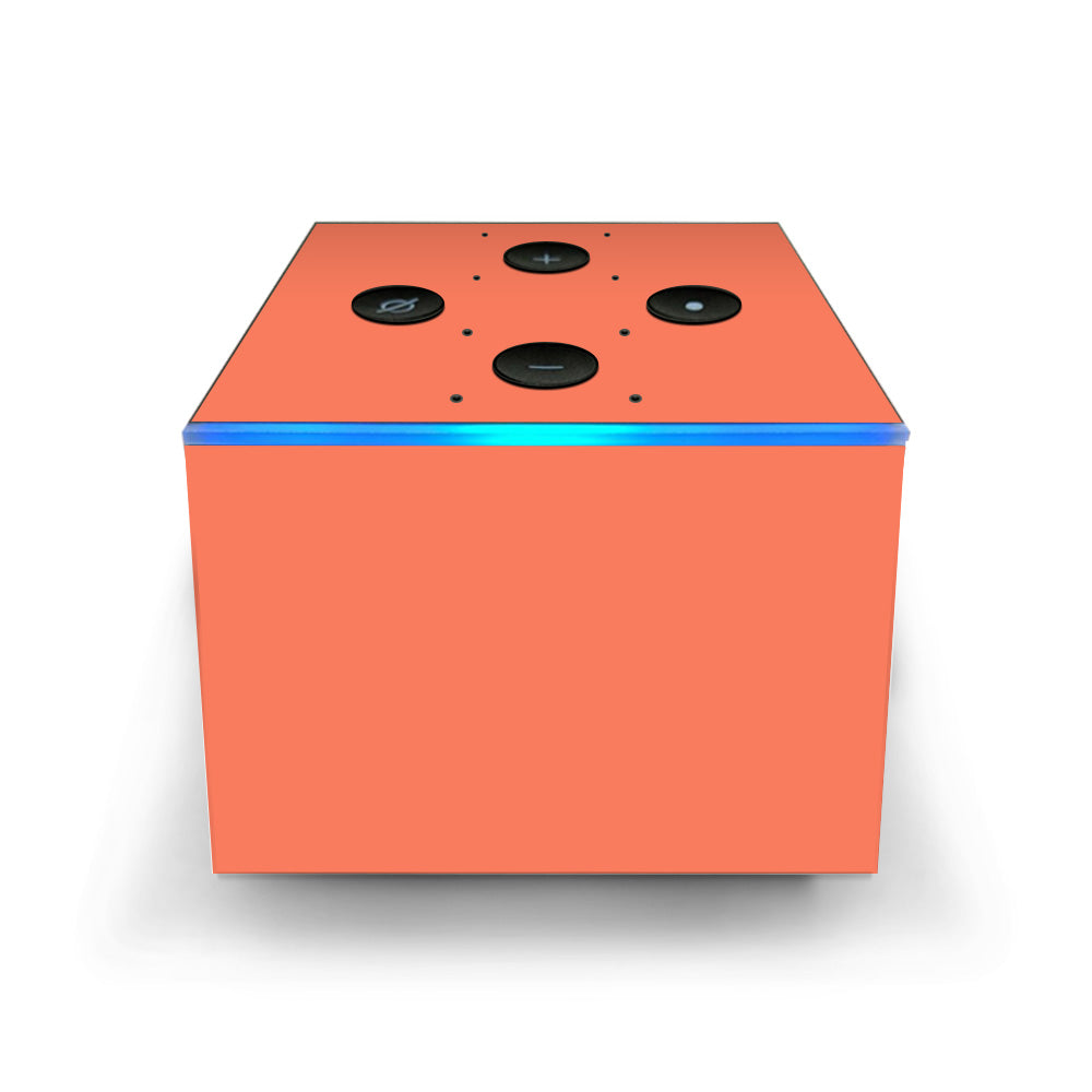  Solid Salmon Color Amazon Fire TV Cube Skin