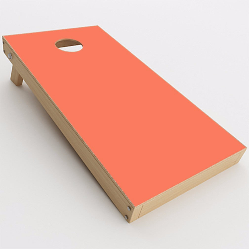  Solid Salmon Color Cornhole Game Boards  Skin