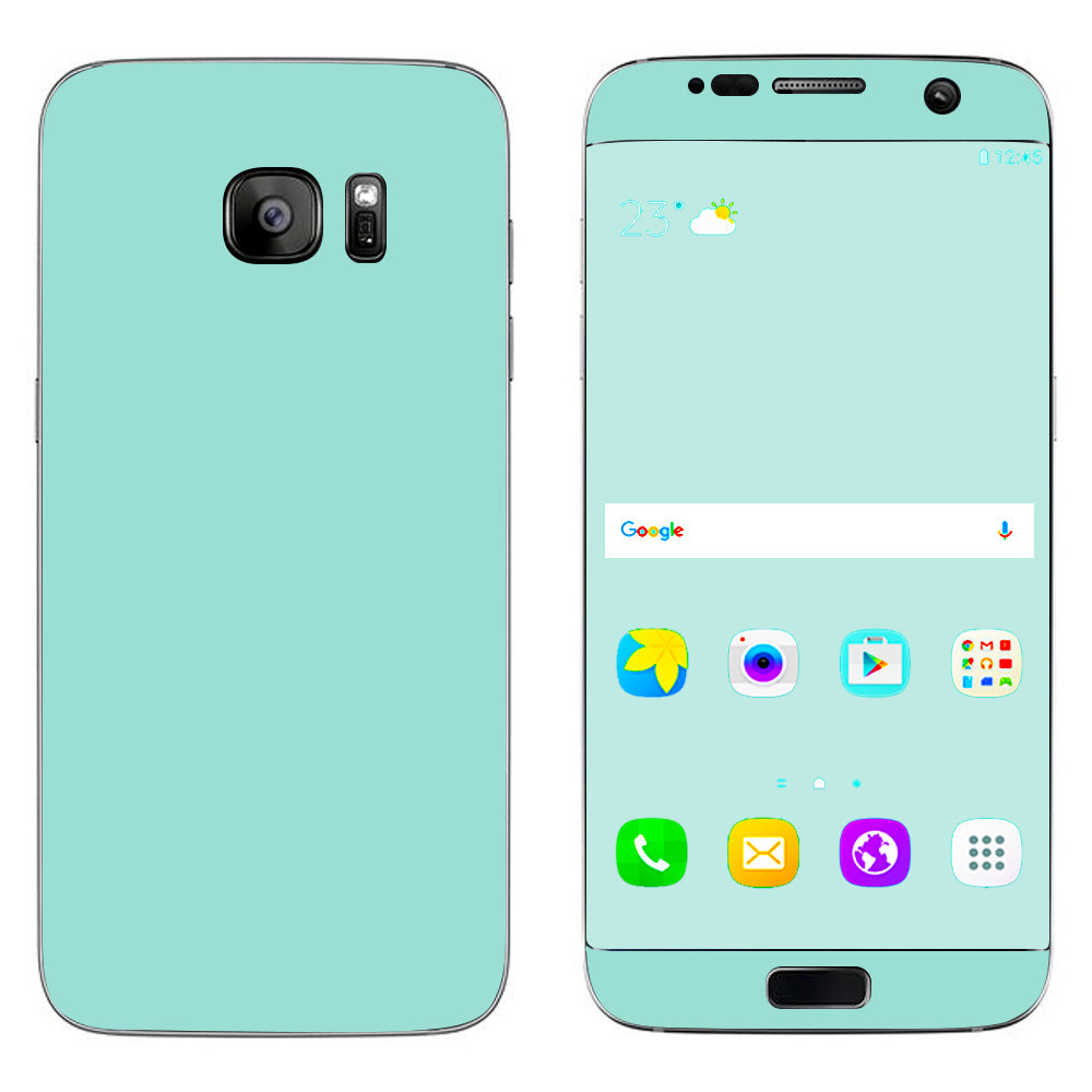  Seafoam Green Samsung Galaxy S7 Edge Skin