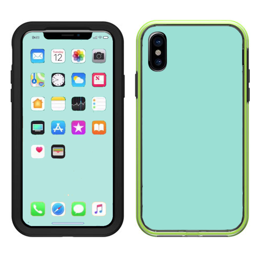  Seafoam Green Lifeproof Slam Case iPhone X Skin