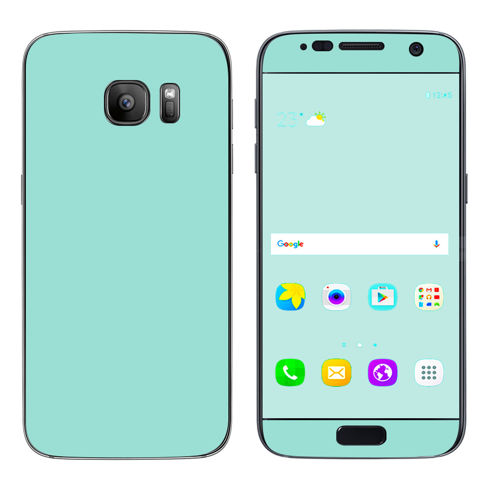 Seafoam Green Samsung Galaxy S7 Skin