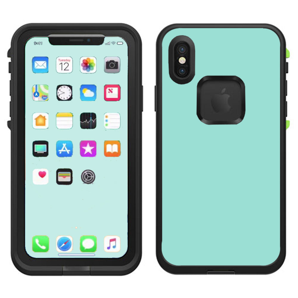  Seafoam Green Lifeproof Fre Case iPhone X Skin