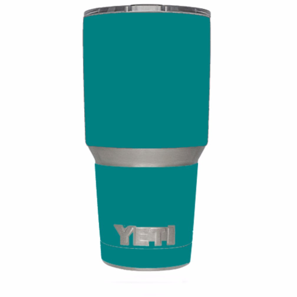  Teal Color Yeti 30oz Rambler Tumbler Skin