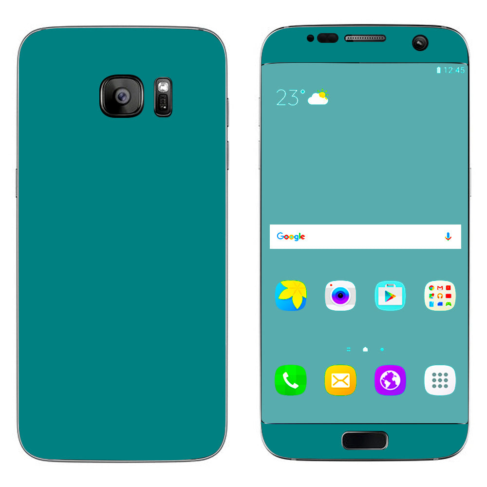  Teal Color Samsung Galaxy S7 Edge Skin