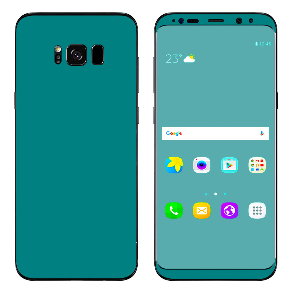  Teal Color Samsung Galaxy S8 Plus Skin