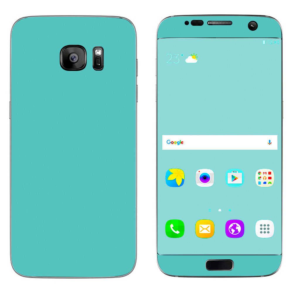  Turquoise Color Samsung Galaxy S7 Edge Skin