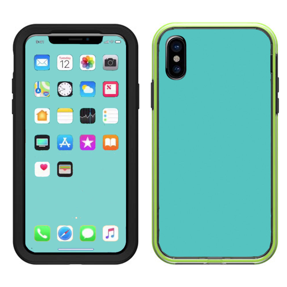  Turquoise Color Lifeproof Slam Case iPhone X Skin