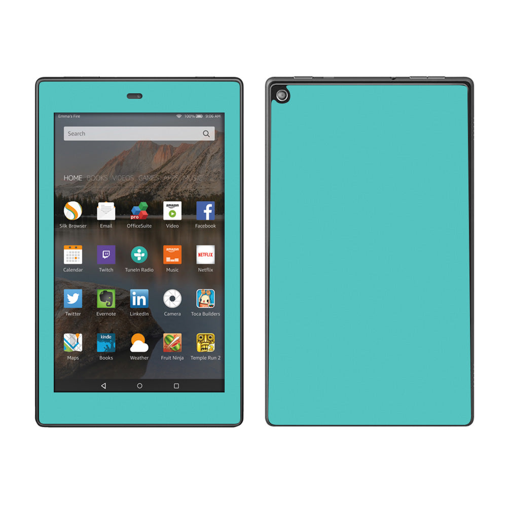 Turquoise Color Amazon Fire HD 8 Skin