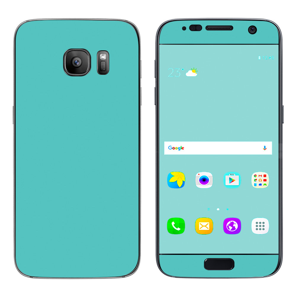  Turquoise Color Samsung Galaxy S7 Skin