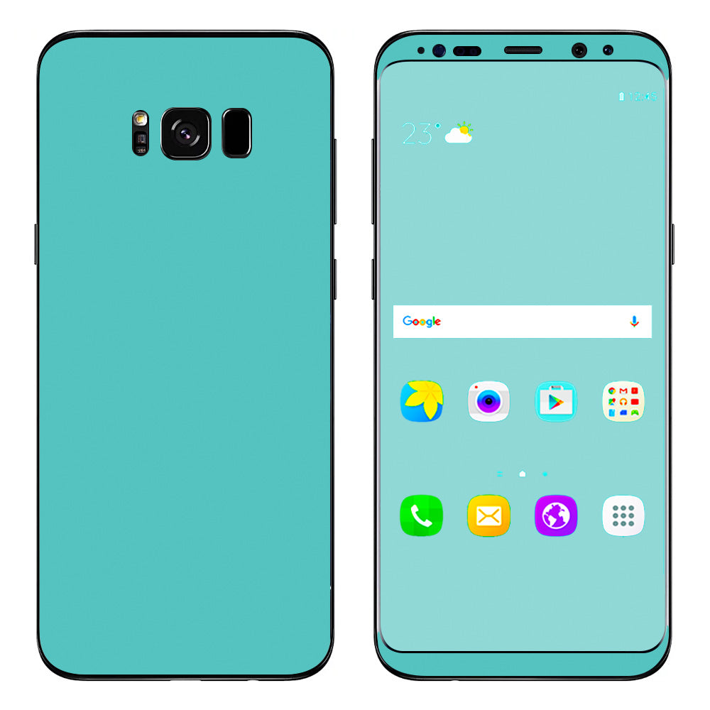  Turquoise Color Samsung Galaxy S8 Skin