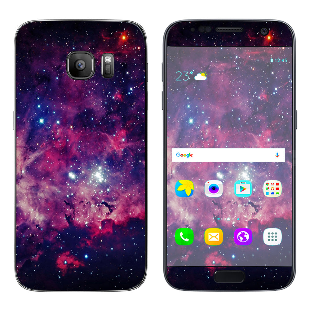  Space Clouds At Night Samsung Galaxy S7 Skin