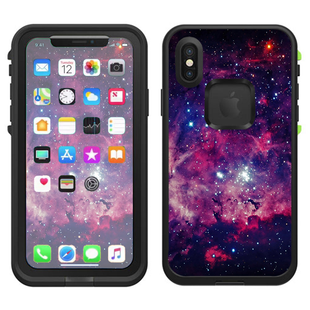  Space Clouds At Night Lifeproof Fre Case iPhone X Skin