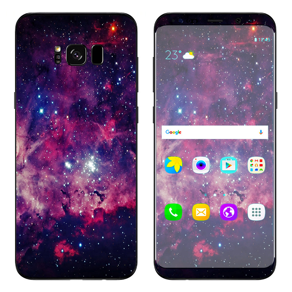  Space Clouds At Night Samsung Galaxy S8 Skin