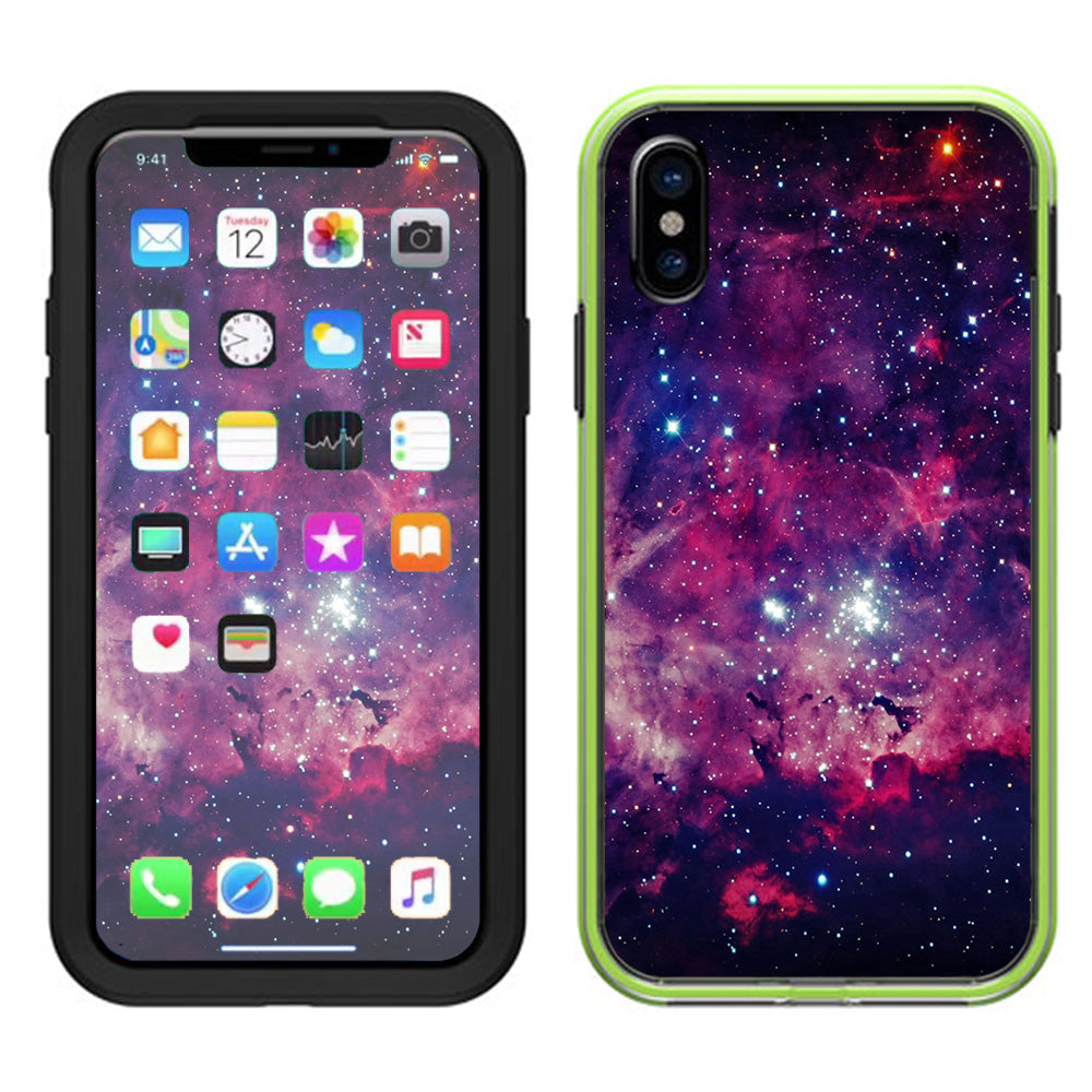  Space Clouds At Night Lifeproof Slam Case iPhone X Skin