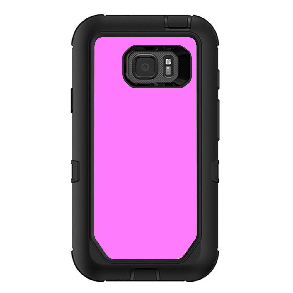  Solid Pink Color Otterbox Defender Samsung Galaxy S7 Active Skin