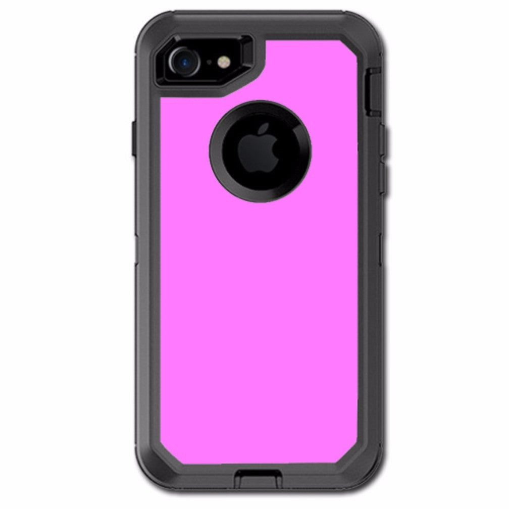  Solid Pink Color Otterbox Defender iPhone 7 or iPhone 8 Skin