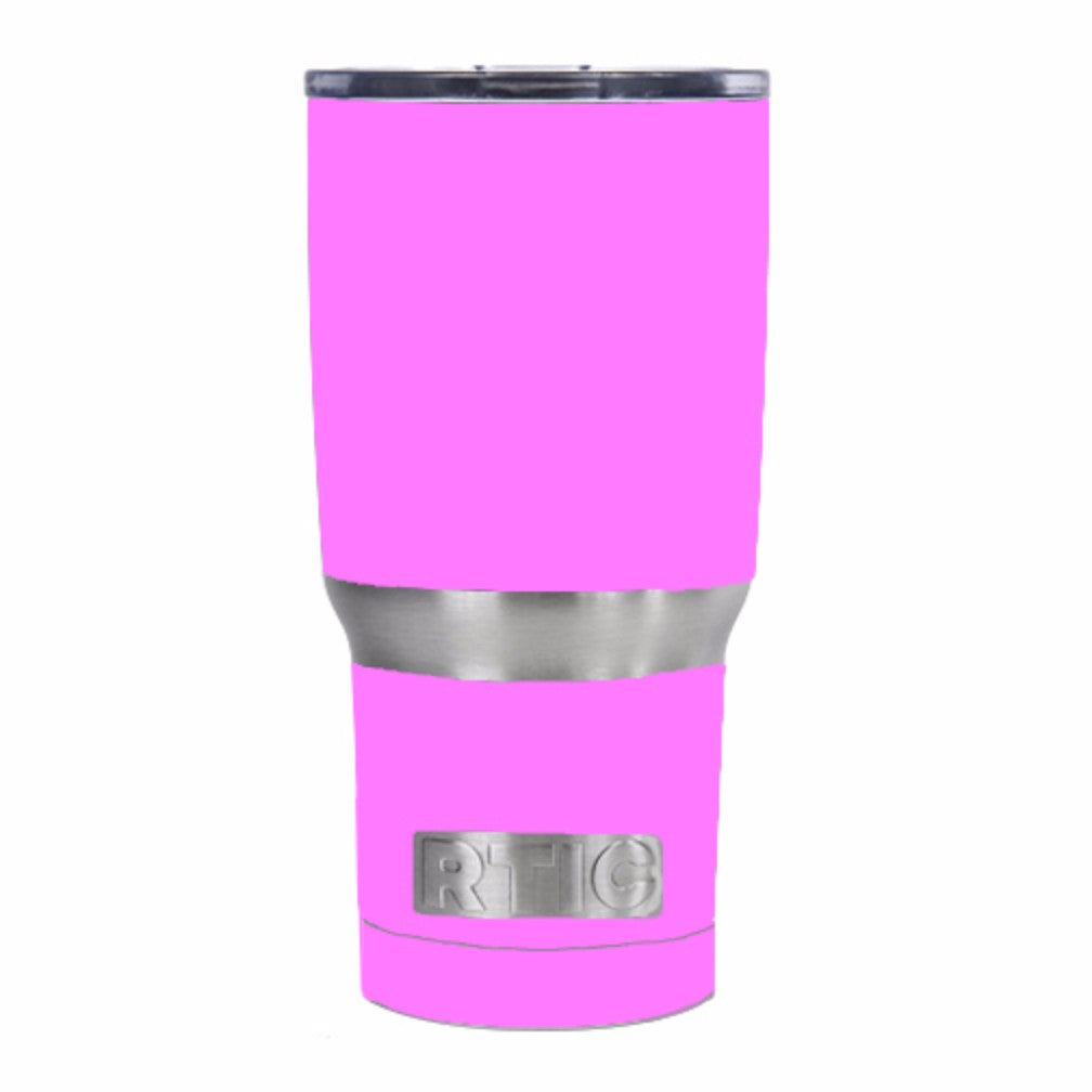  Solid Pink Color RTIC 20oz Tumbler Skin