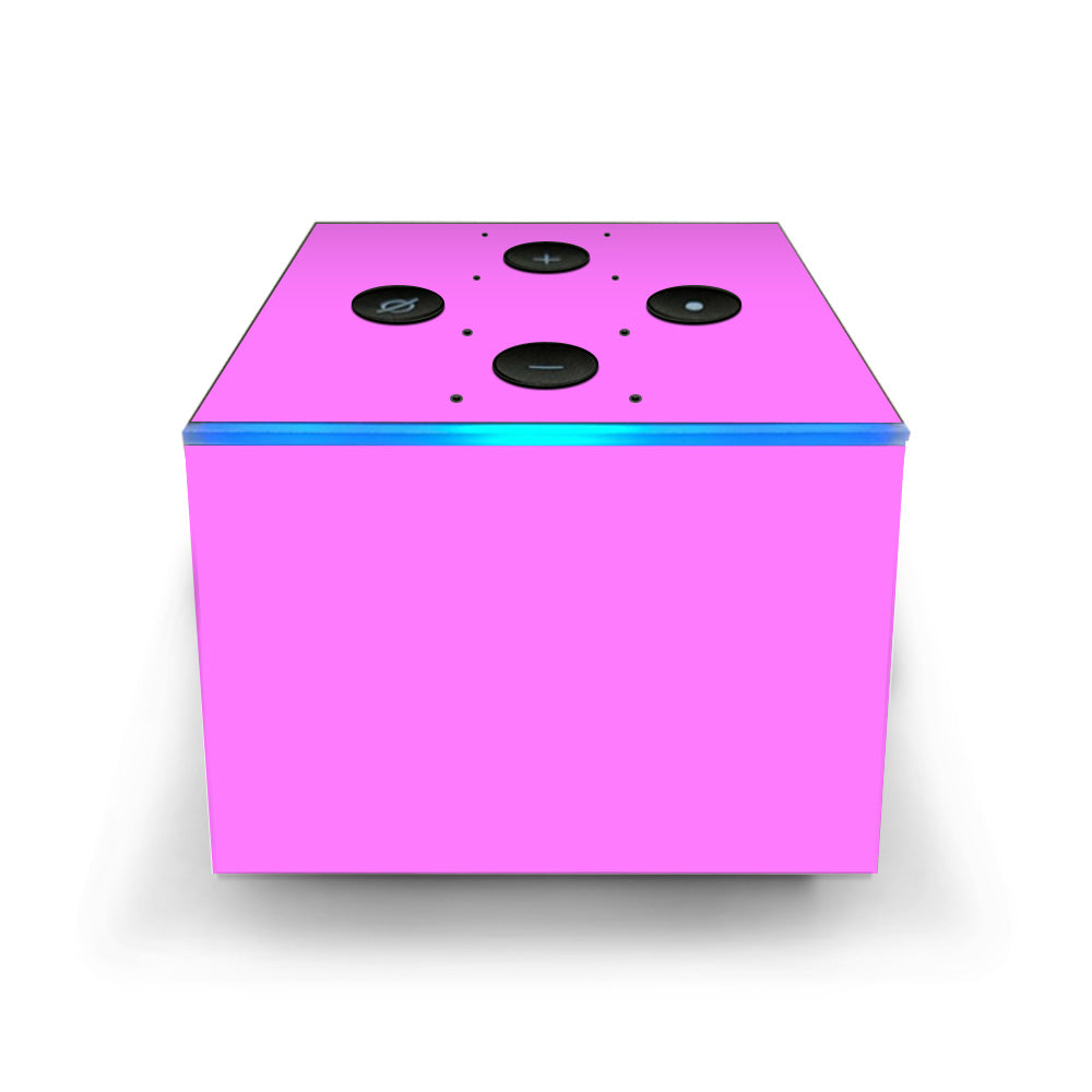 Solid Pink Color Amazon Fire TV Cube Skin