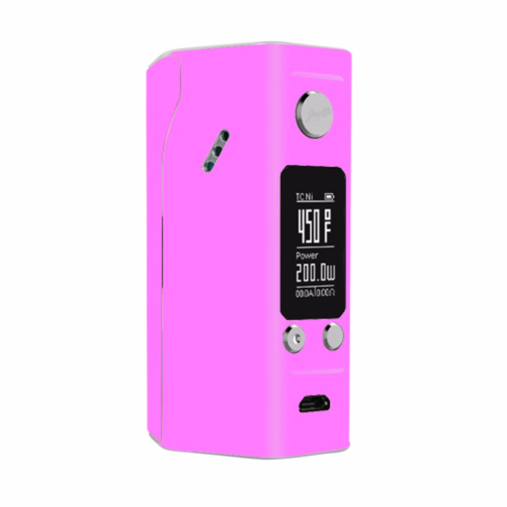  Solid Pink Color Wismec Reuleaux RX200S Skin