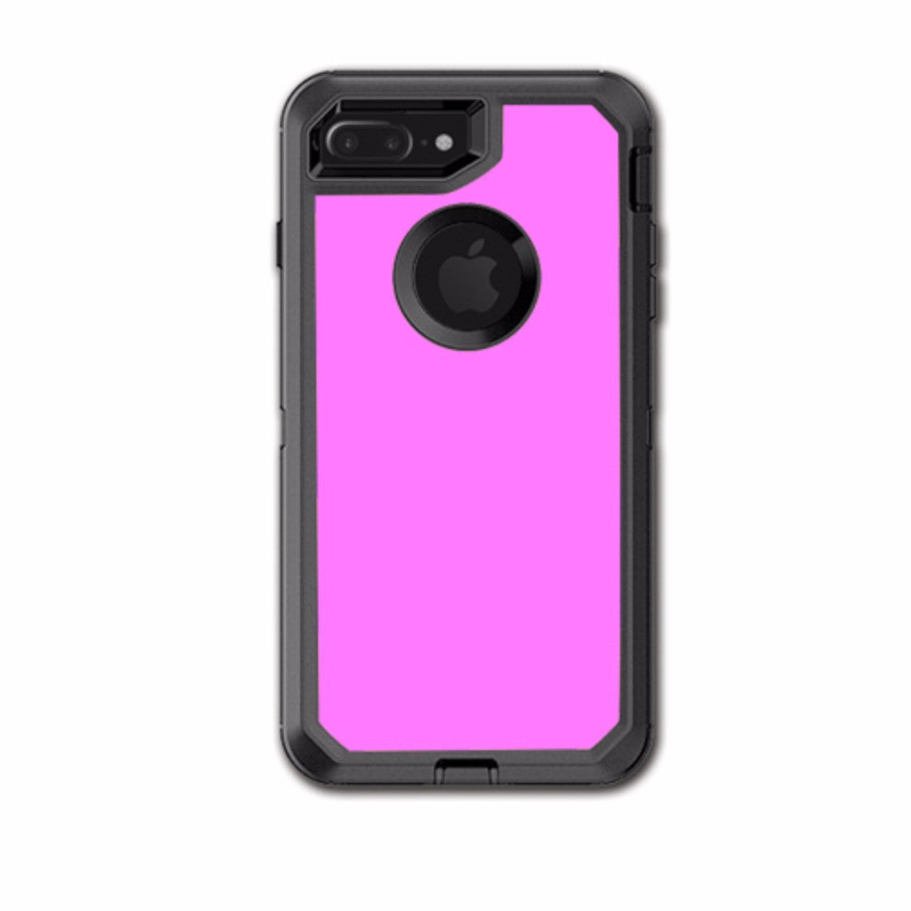  Solid Pink Color Otterbox Defender iPhone 7+ Plus or iPhone 8+ Plus Skin
