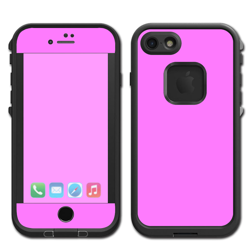  Solid Pink Color Lifeproof Fre iPhone 7 or iPhone 8 Skin