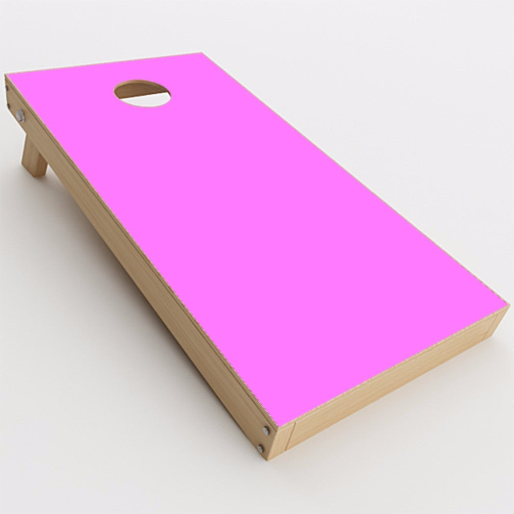  Solid Pink Color Cornhole Game Boards  Skin