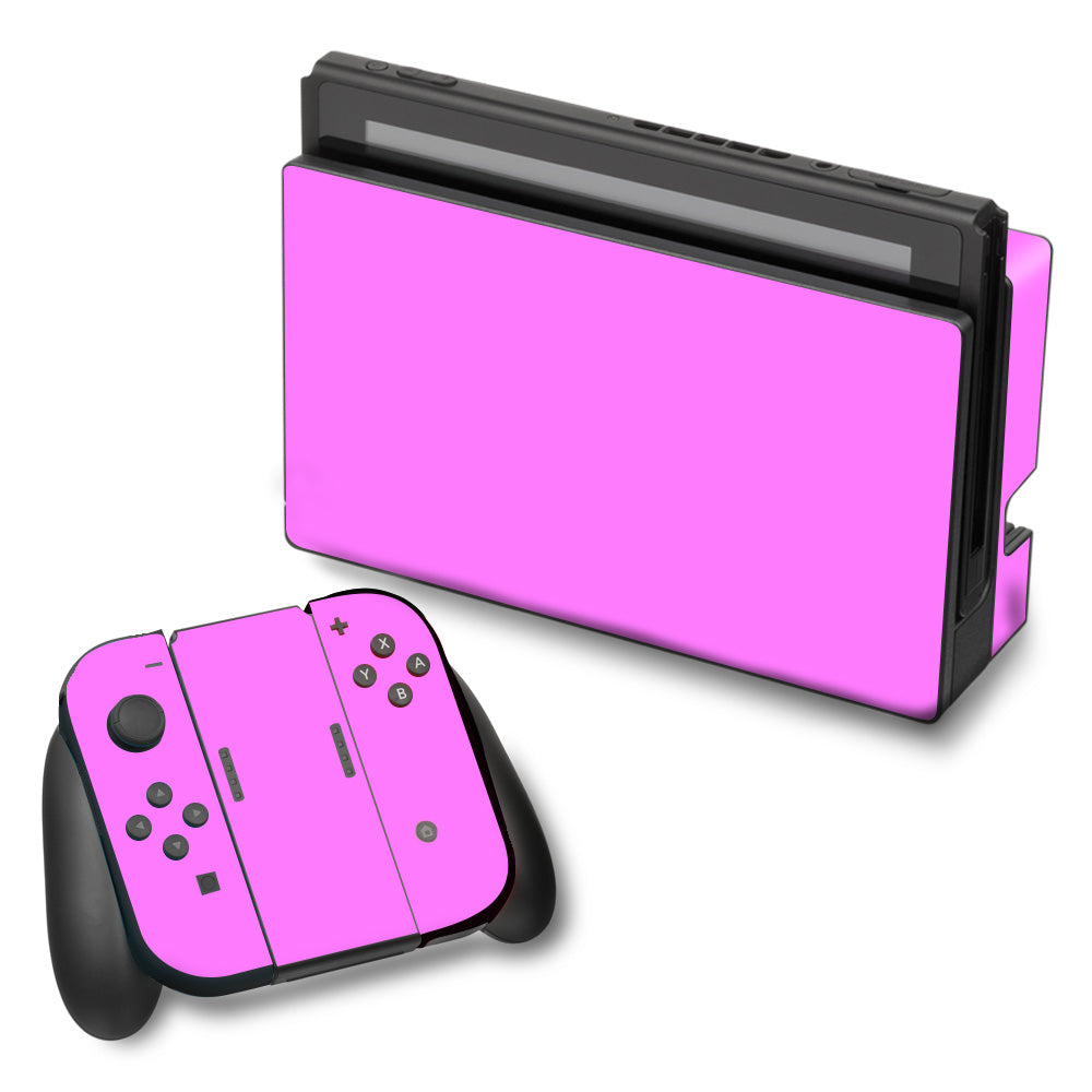  Solid Pink Color Nintendo Switch Skin