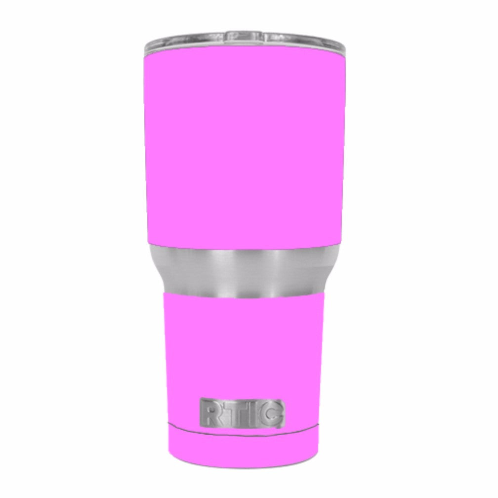  Solid Pink Color RTIC 30oz Tumbler Skin