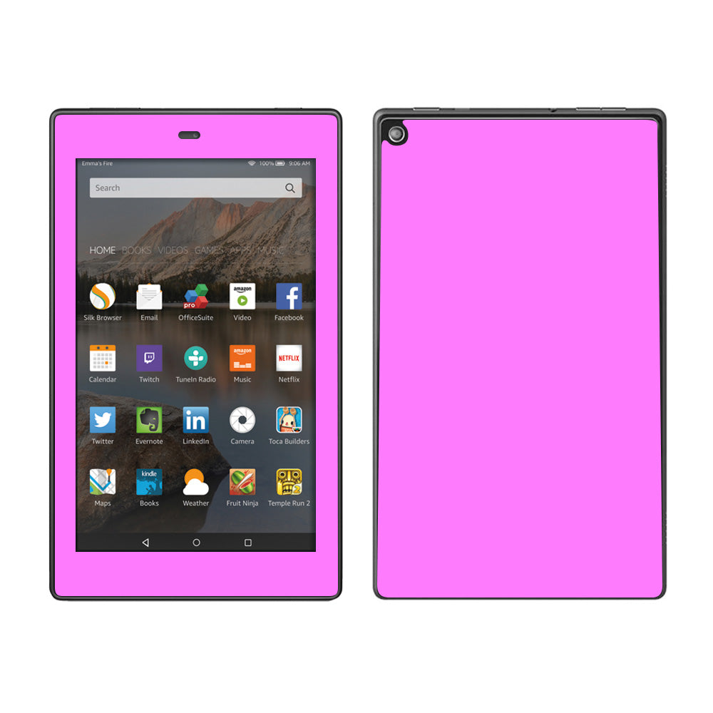  Solid Pink Color Amazon Fire HD 8 Skin
