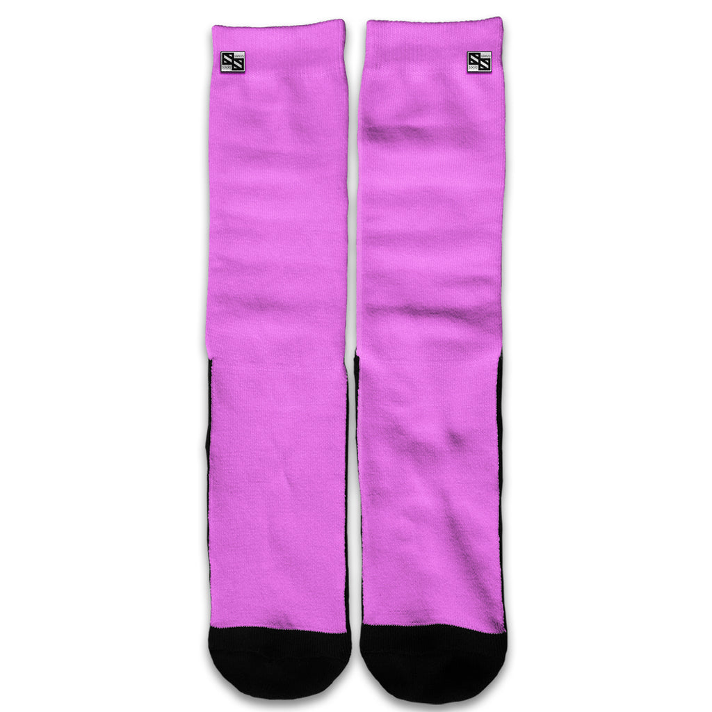  Solid Pink Color Universal Socks