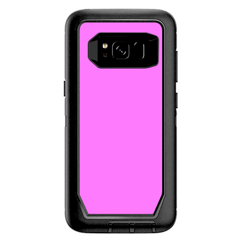  Solid Pink Color Otterbox Defender Samsung Galaxy S8 Skin
