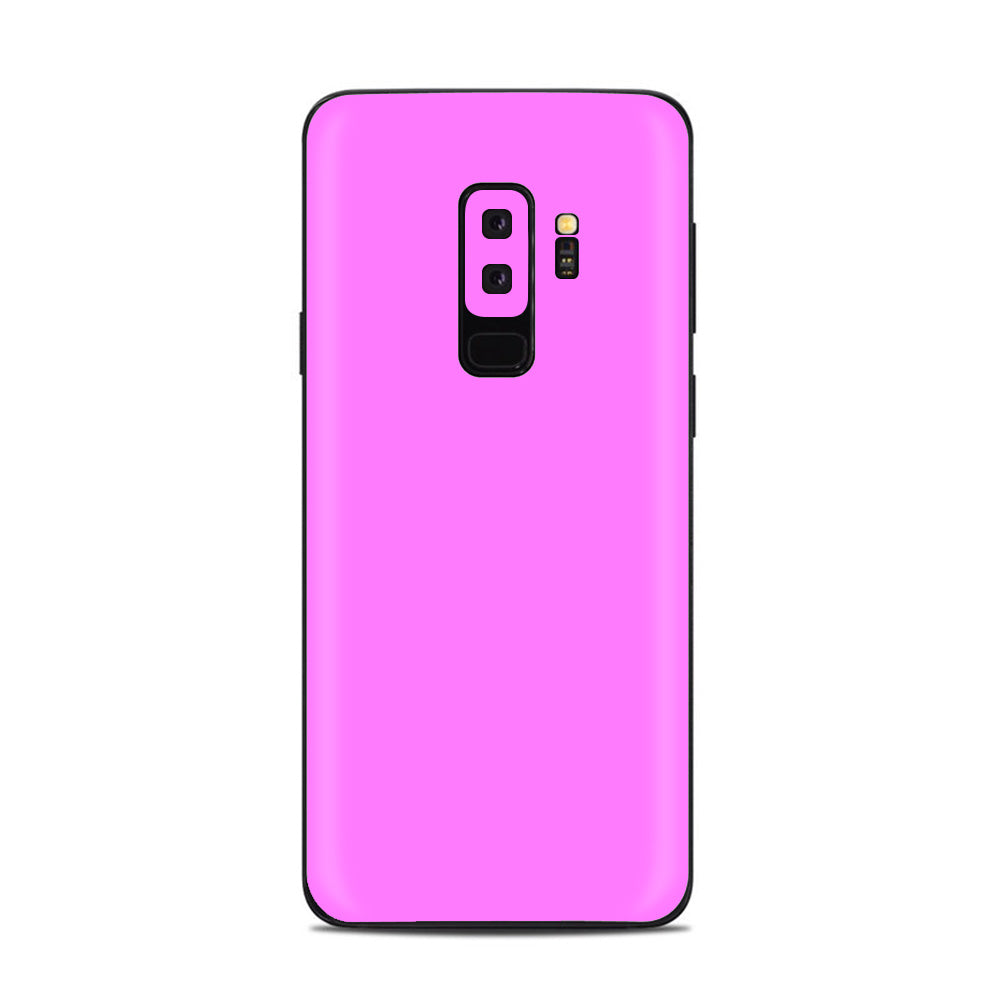  Solid Pink Color Samsung Galaxy S9 Plus Skin